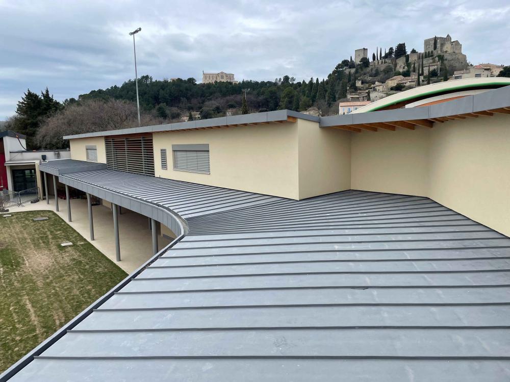 Toiture zinc après