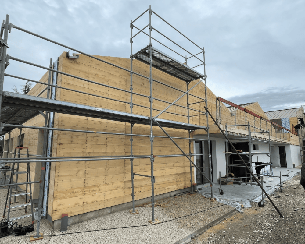 Bardage zinc avant